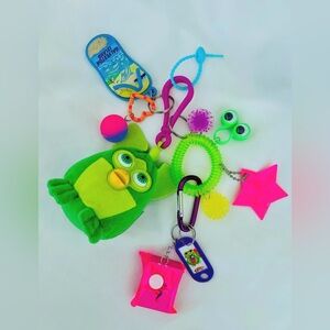 90s Kid Bag Charm Keychain | Furby Lisa Frank Kid Core Nostalgia